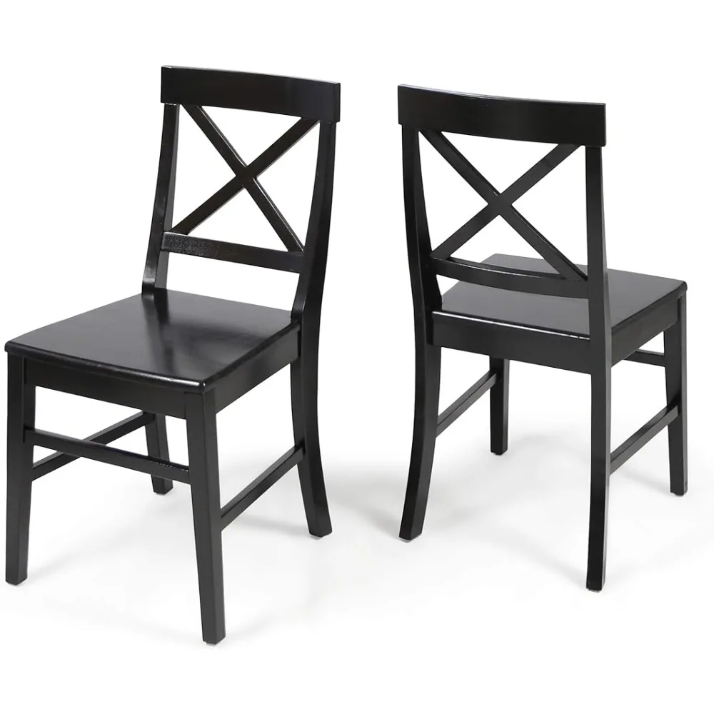 Farmhouse-Acacia-Wood-Dining-Chairs-Chairs-for-Kitchen-Black-Chair-Room-Furniture-Home